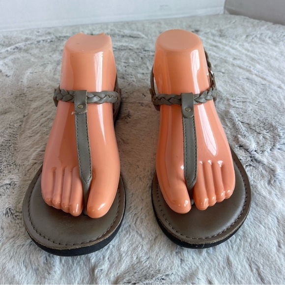 Rock & Candy Braided Strap Gray Sandals Women Size 7 - Picture 2 of 12